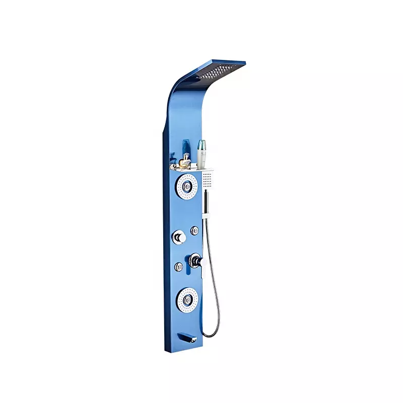 Shower Panel bathroom wall mounted stainless steel Waterfall shower column set tower Massage Jets Shower Panels