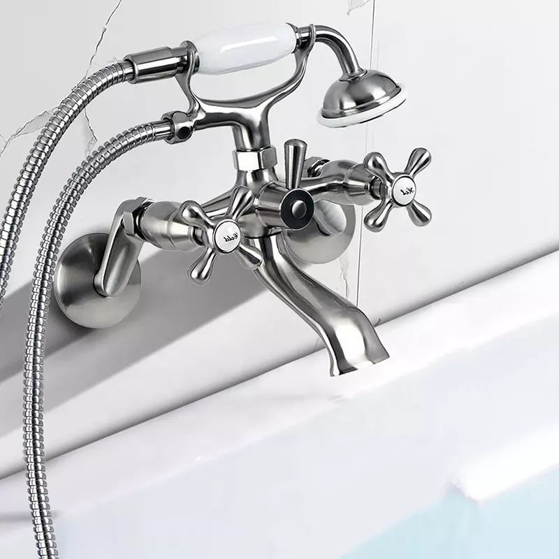 freestanding Bathtub wall mounted Shower Faucets floor tub bath showers bathroom Water taps Shower Mixer Tap bathtub faucet set