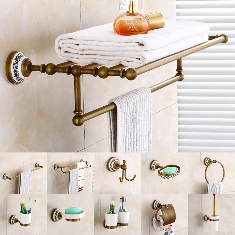 Double Towel bar Round Bathroom Product bathroom towel bar