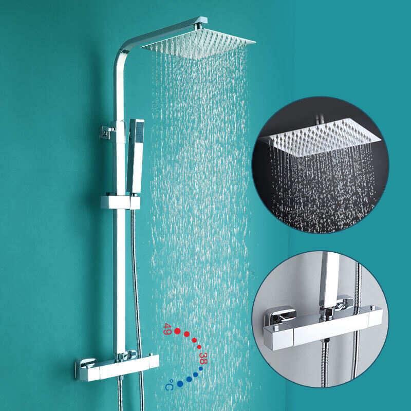 Classic Thermostatic Shower Set Stainless Steel Wall Mounted