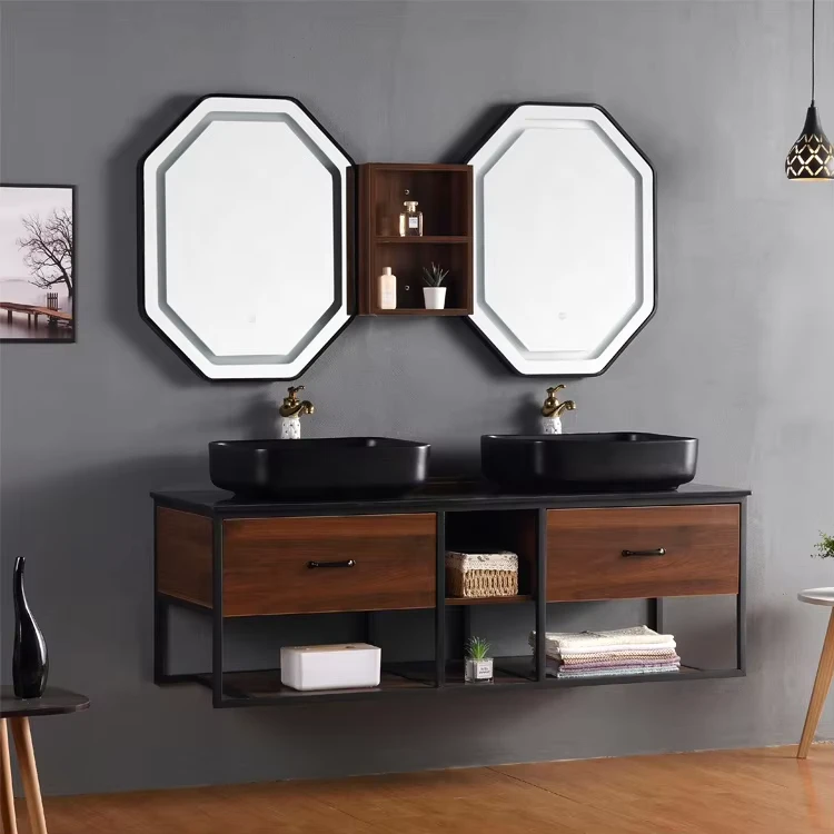 China Loong 60 Inch Bathroom Vanities With Tops Double Sink Bathroom Vanity Cabinets