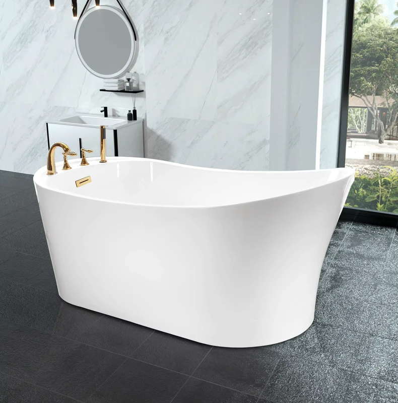 China Loong 67 Inch Modern Acrylic Freestanding Bathtub