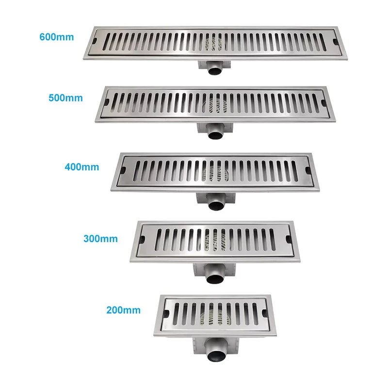 China Loong 713015 71301501 Stainless Steel Rectangular Long Linear Bathroom Shower Floor Drain