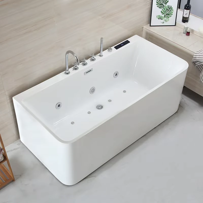 China Loong Acrylic Household European Style Bathtub Heated Surfing Small Apartment Bath Tub