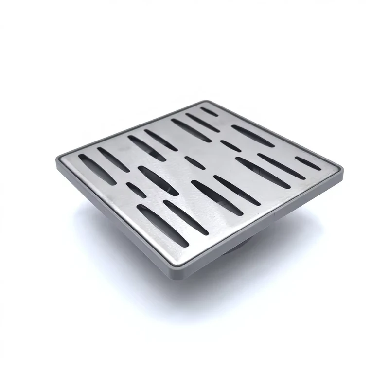 China Loong Anti-Odor Stainless Steel Square Floor Drain 15x15cm for Hotel Use