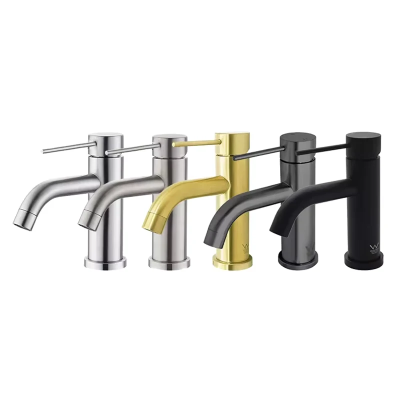 China Loong Australia Watermark WELS Stainless Steel 304 Deck Mounted Hot And Cold Mixer Single Handle Sanitary Ware Basin Bathroom Faucet