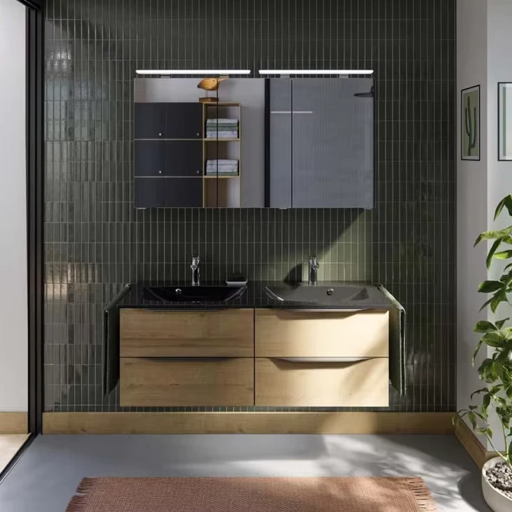 China Loong Bathroom Sets Vanities Unique Design European MDF