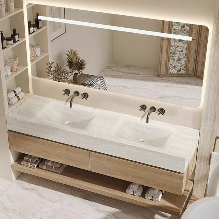 China Loong Bathroom Sets Vanities With Wash Basin Sink Furniture Luxury Wooden Wooden Bathroom Vanity Cabinet Sink Bathroom