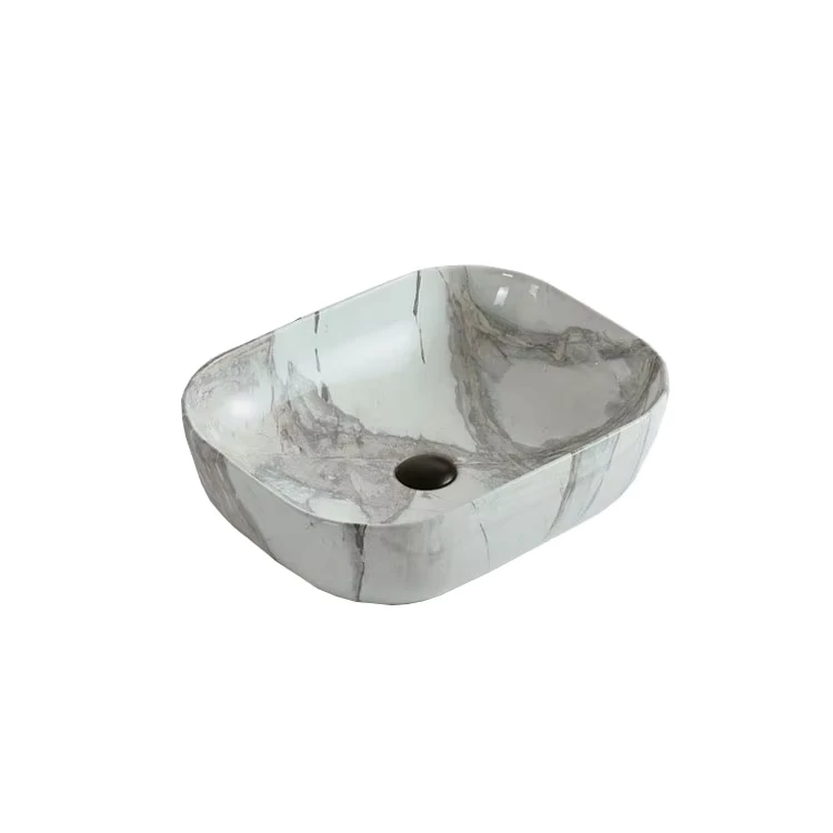 China Loong Black Art Basin Bathroom Sink Colorful Granite Countertop Different Sizes Ceramic China Factory Chaozhou Washing