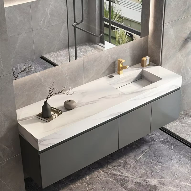 China Loong Custom Bathroom Furniture Vanities Waterproof Modern Vanity Bathroom