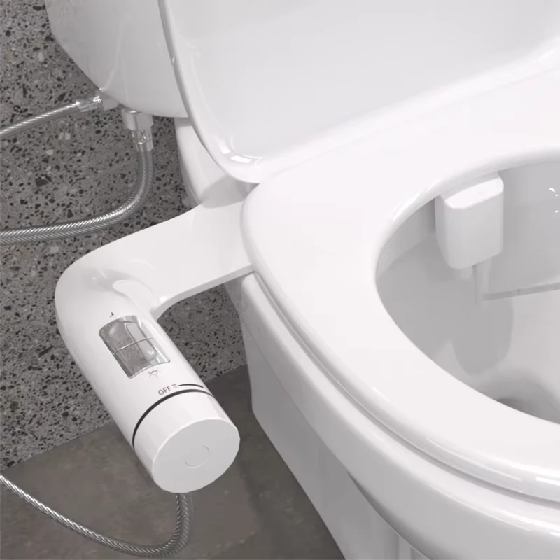 China Loong Custom Logo CUPC Cold Water Toilette Bidet Attachment OEM/ODM Non-Electric Self-Cleaning Dual Nozzle & Retractable Toilet Bidet