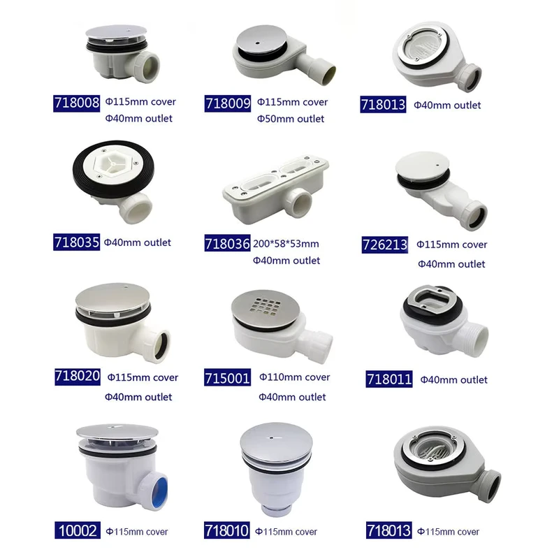 China Loong Customizable Plastic Shower Strainer Waste Drain Trap Waste Drain