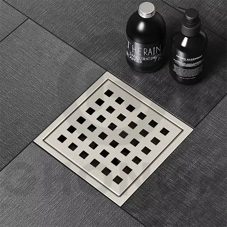 China Loong Guangdong Foshan Factory Building Decorative Material Hardware Mirror Floor Drain Bathroom Toilet Accessories