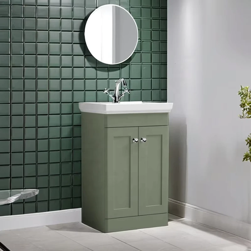 China Loong Hotel Washroom Furniture Luxury Two Door 500 Washbasin Cabinet Bathroom Vanities
