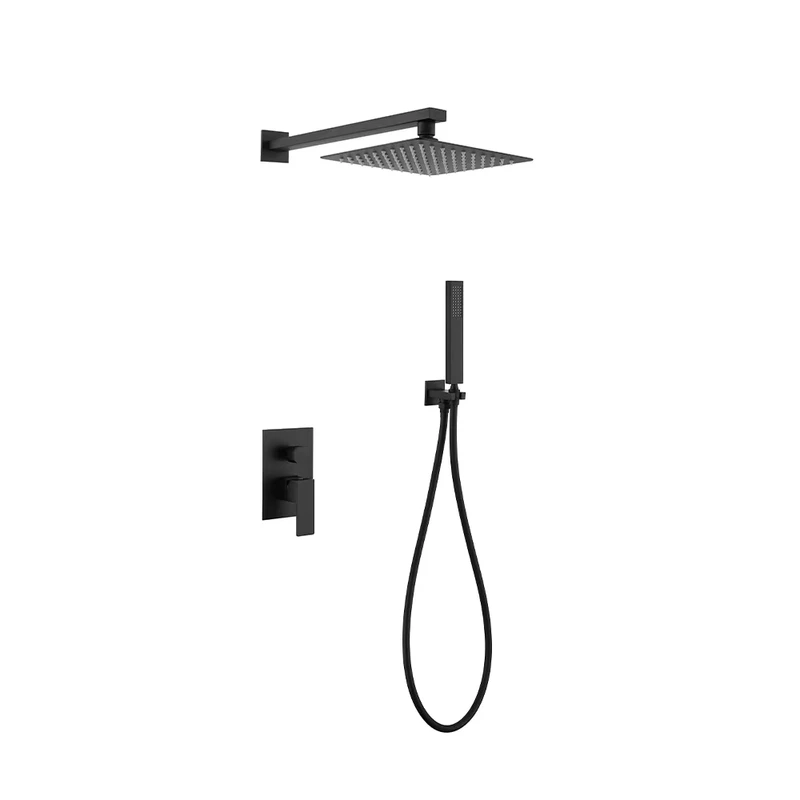 China Loong Luxury Single Handle Shower Faucet Set Stainless Steel Concealed Design With Hand Shower For Premium Projects