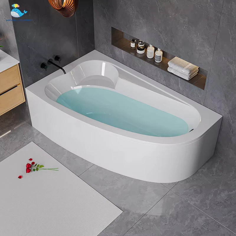China Loong Modern 1.7m Length Oval White Acrylic Bath Tub Left and Right Inserted Drop-in Bathtubs with ABS Acrylic Material for Bathroom