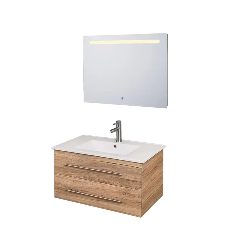 China Loong Modern Bathroom Vanity Sink Basin Cabinet Set Round Bathroom Hotel Bath Vanity Cabinet Smart Mirror Cabinet