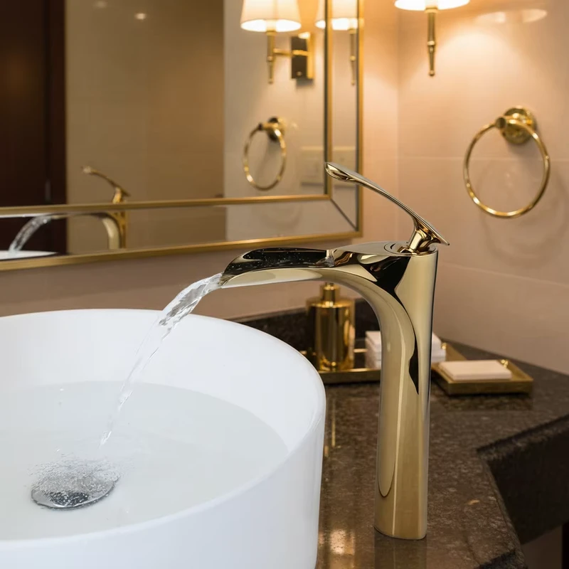 China Loong Modern Brass Deck Mounted Single Hole Bathroom Basin Faucet with Polished Finish Ceramic Valve Core Single Handle Design