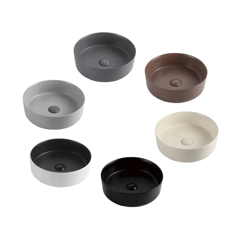 China Loong Modern Design Solid Surface Bathroom Furniture High Quality Matte Colored Rectangular Wash Basin Easy Mount Hotels Countertops