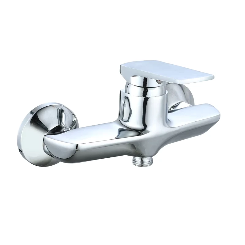 China Loong Modern Single Handle Bathroom Faucets Hot and Cold Water Mixer with Ceramic Valve Chrome Finish Zinc Polished Shower Faucets