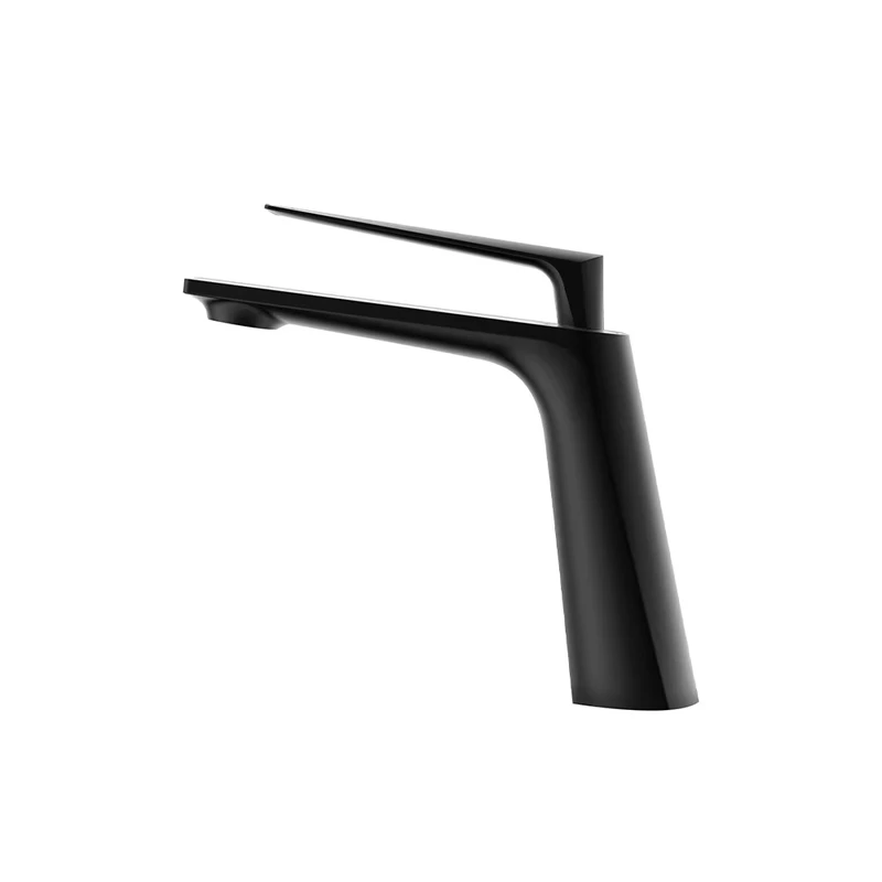China Loong Modern Single Handle Brass Bathroom Basin Faucet Matte Black Single Hole Vanity Sink Mixer Tap Hotel Lavatory SANIL FYF 01052 5