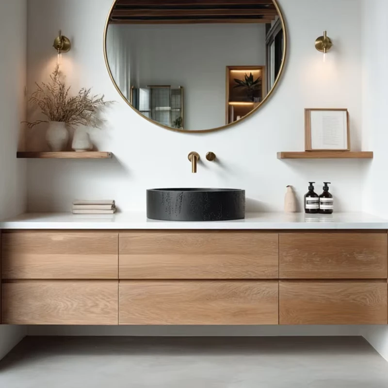 China Loong Mohom Luxury Modern Design Concrete Countertop Washbasin Sink With 16L Capacity For Home Hotel Easy Clean