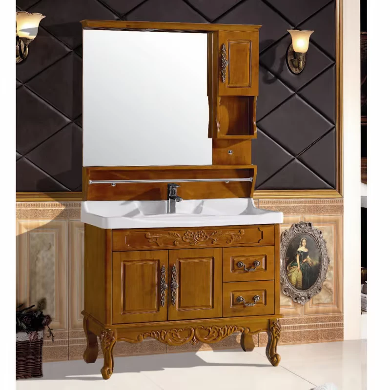 China Loong Wall Mounted Makeup Vanities Bathroom Vanity Plywood Single Sink Cabinet Waterproof Modern Hotel Home Bathroom Furniture China